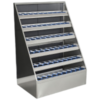 锦北不锈钢水杯架公司休息室水杯存放柜工厂车间水杯茶杯放置柜 60位