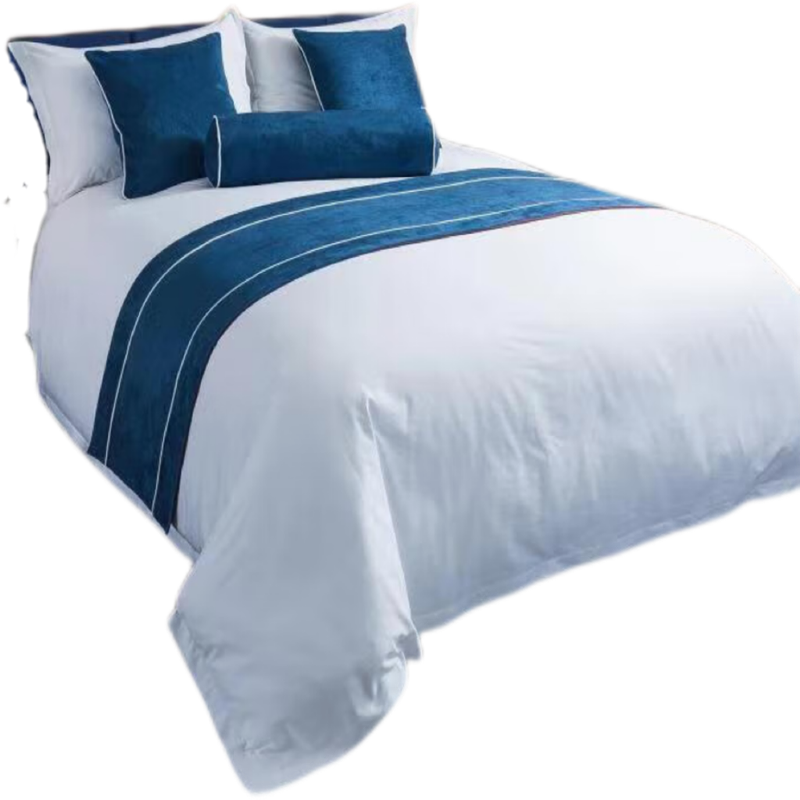 洛菲源 床尾单 星级酒店常用高档装饰布床尾巾(颜色多样可选) 规格45*200cm 条