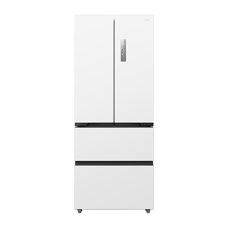 美的(Midea)M60cm468法式多门零嵌风冷无霜净味电冰箱一级能效446升家用冰箱MR-468WUFPZE流苏白