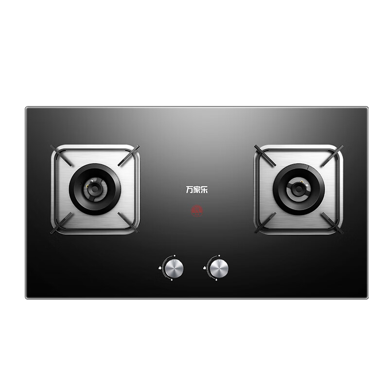 万家乐(Macro)燃气双灶Y3R1 天然气 5.2kW猛火灶聚能锅支架 快速点火铜火盖台嵌两用一级能效 可调节底壳