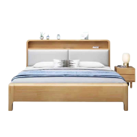 铭思达实木软包床