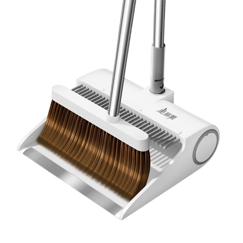 美丽雅扫把簸箕套装扫地笤帚畚箕两件套按压可伸缩梳齿垃圾铲