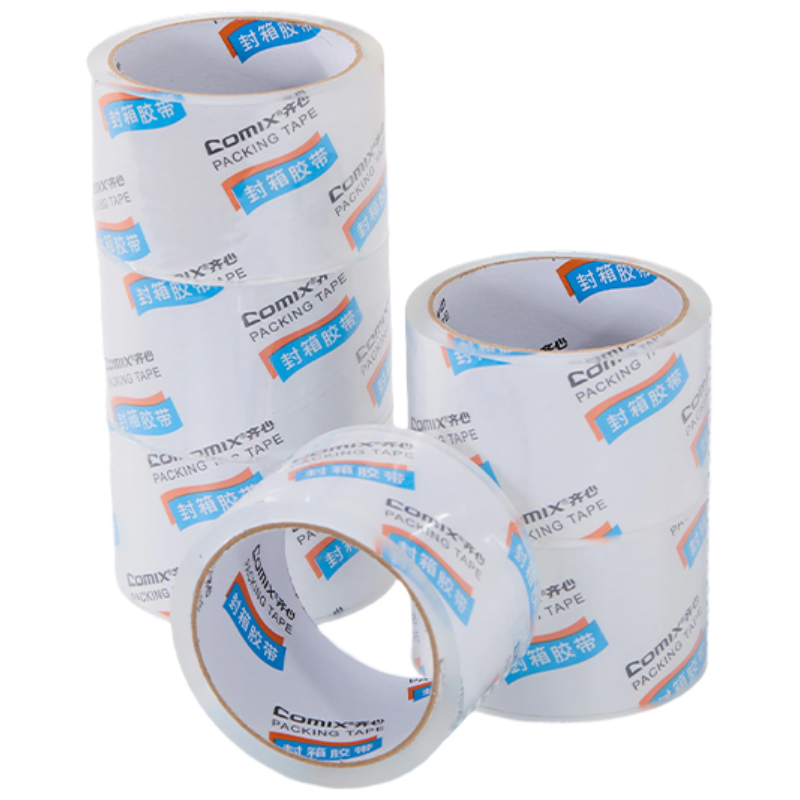 齐心 ZB0039 封箱胶带 60mm*40y*50um 6卷/筒 高透明 1筒装