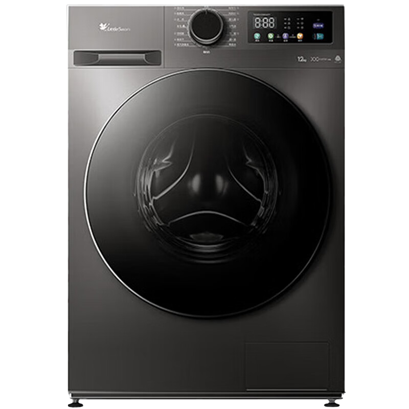 [官方正品]小天鹅12KG洗衣机滚筒洗烘一体全自动大容量 蒸汽消毒洗暖烘空气洗1.10洗净比TD120V098WDT