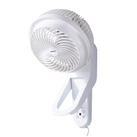 奥克斯循环扇壁扇壁客厅低噪挂摇头免打孔电风扇家用对流扇14寸遥控款 配延长线