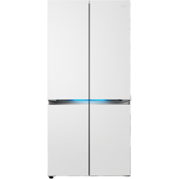 美的熊墩墩Pro纯平全嵌十字对开四开门双系统超净除菌一级能效无霜家用电冰箱 BCD-603WUSPZM(E) 海贝白