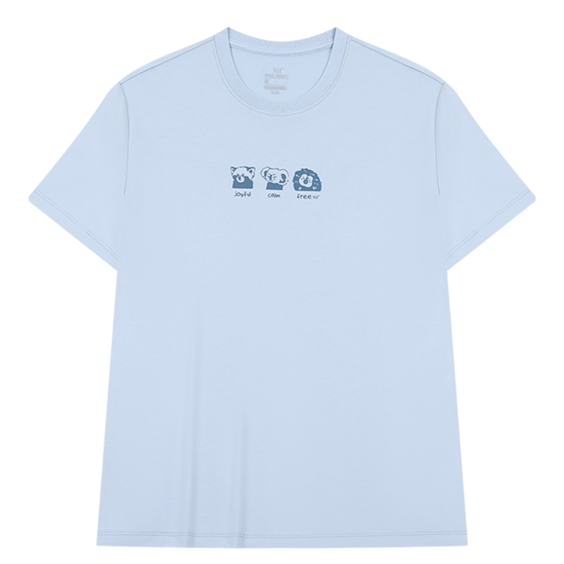 361°运动短袖女夏季新款速干透气宽松上衣圆领短T休闲印花T恤