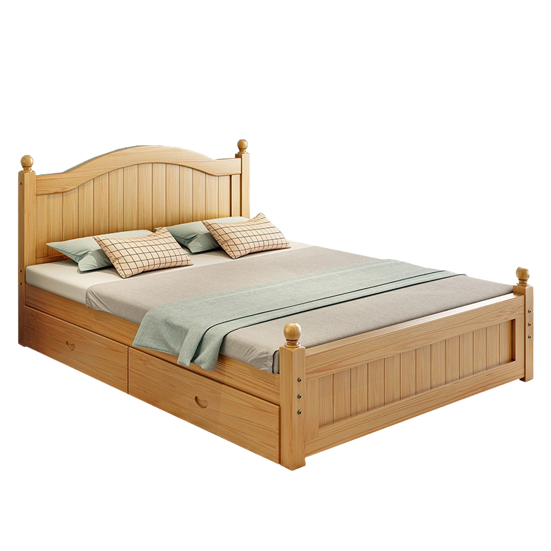 宜掌柜 实木 1.2米床