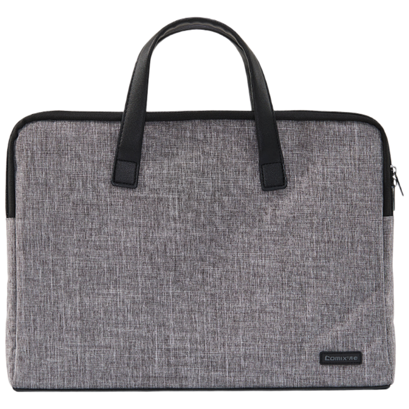 齐心 ZA0008 商务公文包 手提 纵横灰 单个装