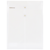 齐心 ZA0011 办公透明档案袋 A4 绳扣式 白 10个装