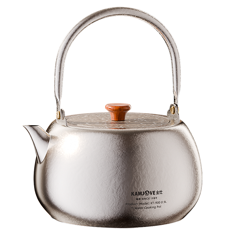 金灶KT-900纯钛茶壶家用新款围炉煮茶壶电陶炉烧水壶煮水泡茶专用