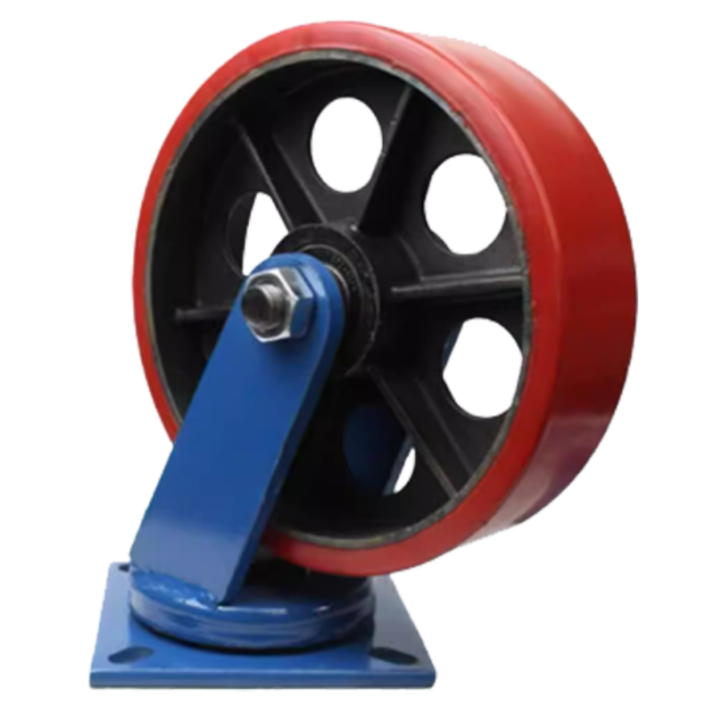 正铎泰 重型铁芯聚氨酯轮 万向轮8寸200mm /个