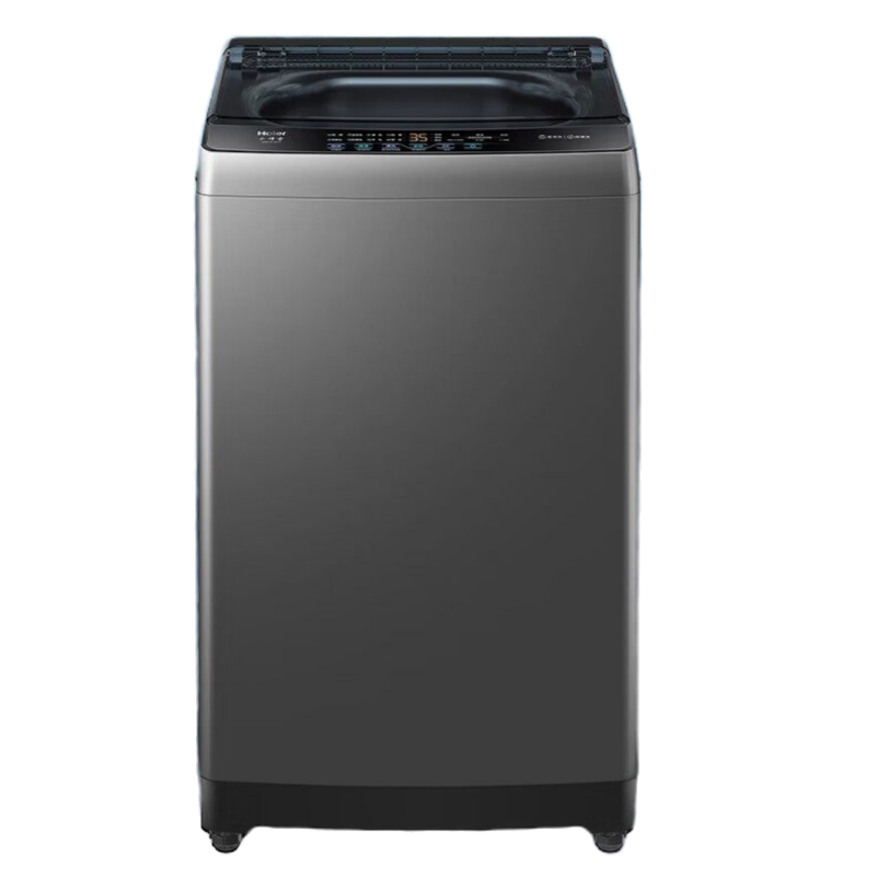 海尔全自动波轮洗衣机XQB100-Z619 博卡灰 10kg 大容量 一级能效 LED数码屏高效三口之家优选