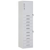 晋舰单门十斗柜钢制文件柜钢制办公柜抽屉柜目录柜员工柜储物柜铁皮柜