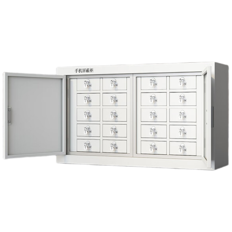 晋舰手机屏蔽柜手机存放柜考场会议室保密机关屏蔽柜 落地款20格