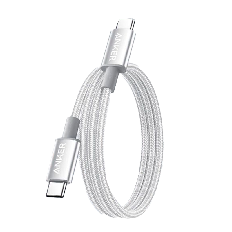 Anker安克240w编织数据线快充typec充电线套60w适用安卓白色