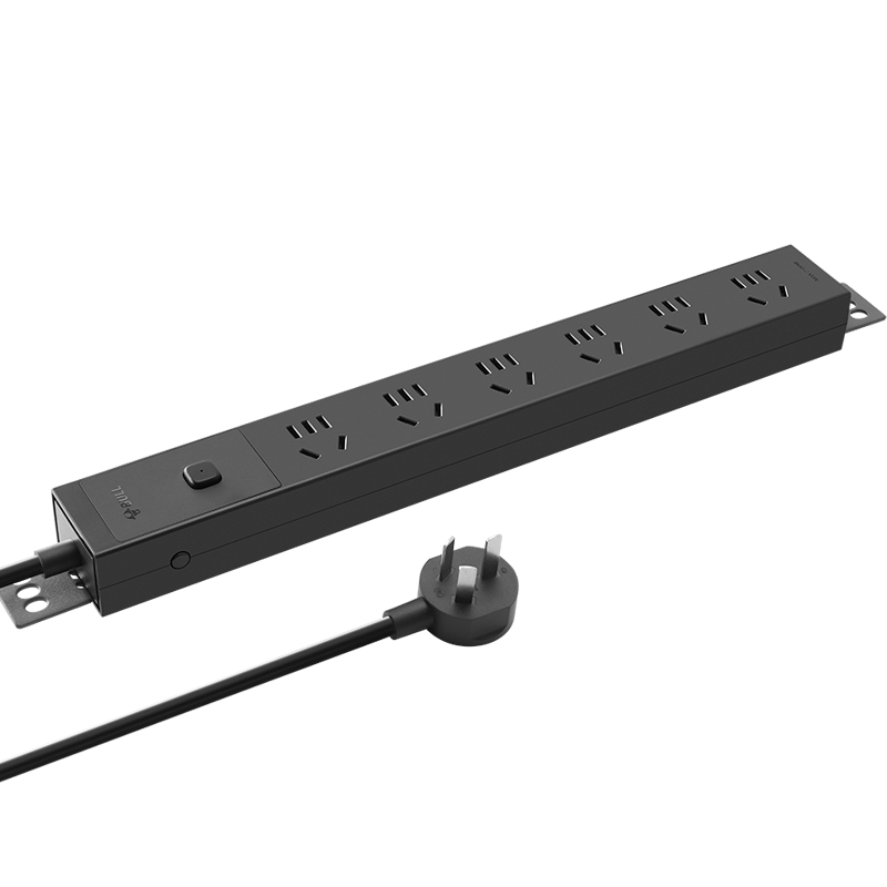 公牛PDU插排电竞科技感可上墙插座办公插排防过载插线板接线板