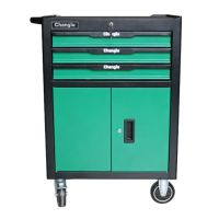 长鹿三抽对开门工具车 650*460*960mm 台