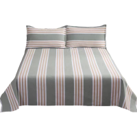 知布家 粗布双人床单 200*230cm 条