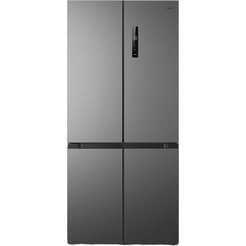 美的冰箱407升61cm超薄十字对开门四门多门电冰箱一级变频无霜净味超低音 BCD-407WSPZM(E)月夜灰