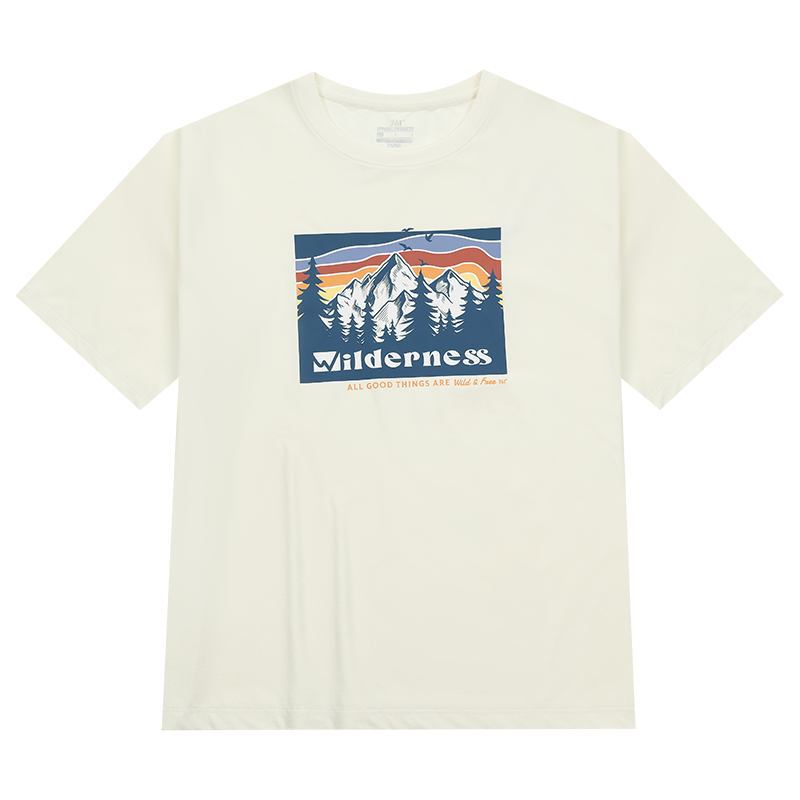 361°运动T恤男女同款夏季新款冰感宽松上衣印花圆领短袖情侣装