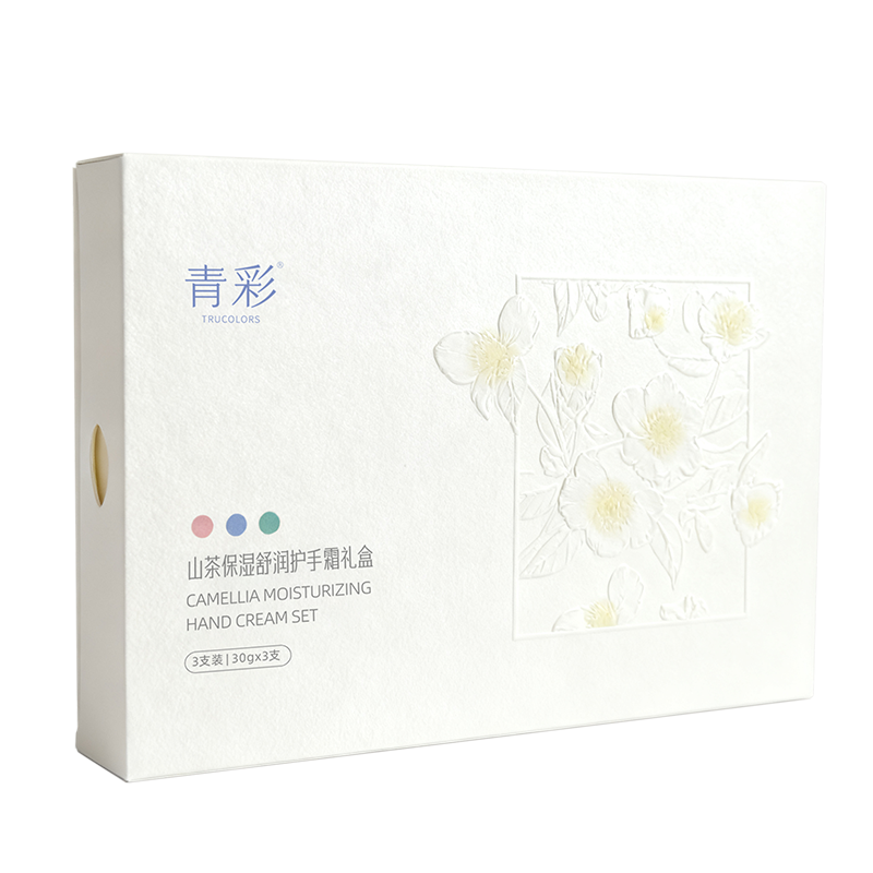 青彩山茶护手霜滋润保湿秋冬防干裂补水30g*3礼盒装便携男女通用
