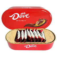 德芙牛奶巧克力铁盒装6-8颗伴手礼婚庆结婚喜糖七夕情人生日礼物