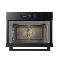 老板(ROBAM)蒸烤炸一体机 48L黄金大容量 5D匀温系统 9寸幻彩大屏 老板蒸烤箱 蒸烤套装CQ9081D