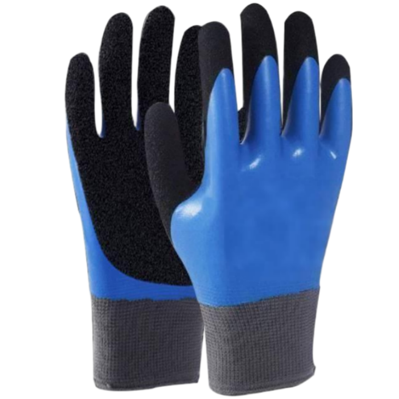 晨以橙 双面浸胶手套 均码 双