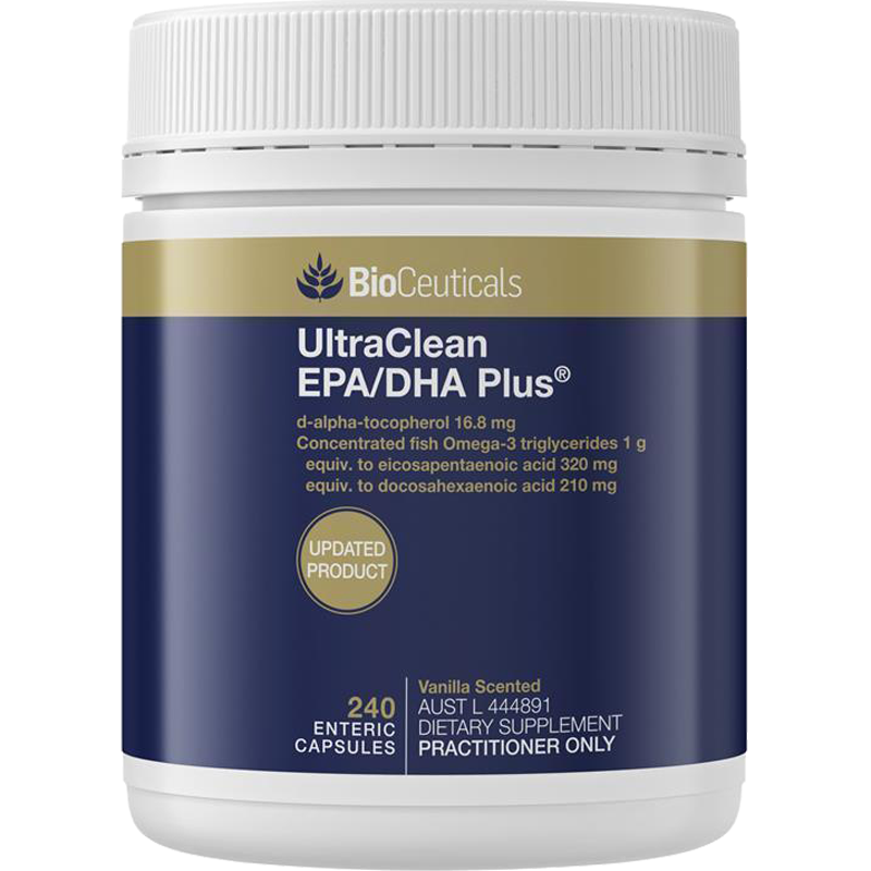 Bioceuticals土豪深海鱼油 240粒 1瓶装 omega3心血管DHAEPA PLUS 香草味软胶囊 澳洲进口