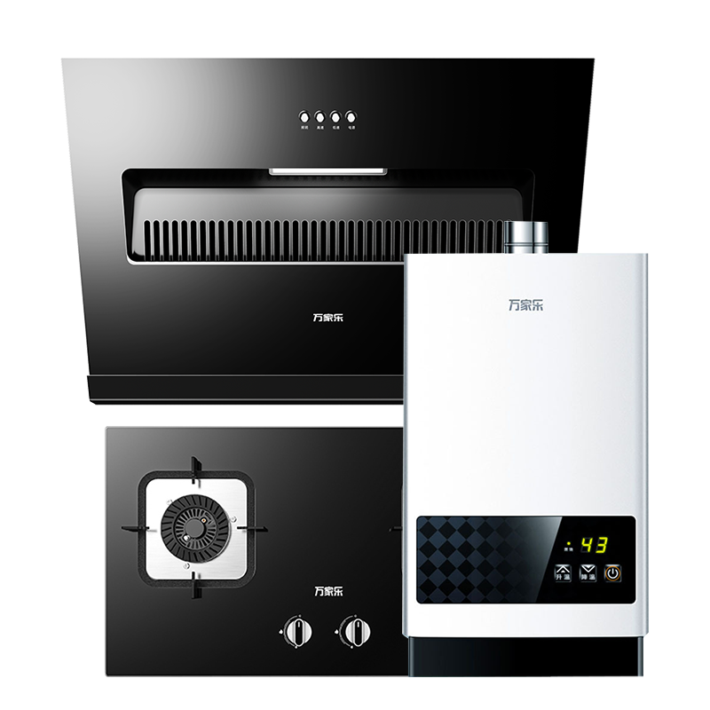 万家乐 烟灶热厨电套餐装 18立方大风力 吸油烟机 台嵌两用天然气灶 12L热水器 AL031+LAY3+12DP1