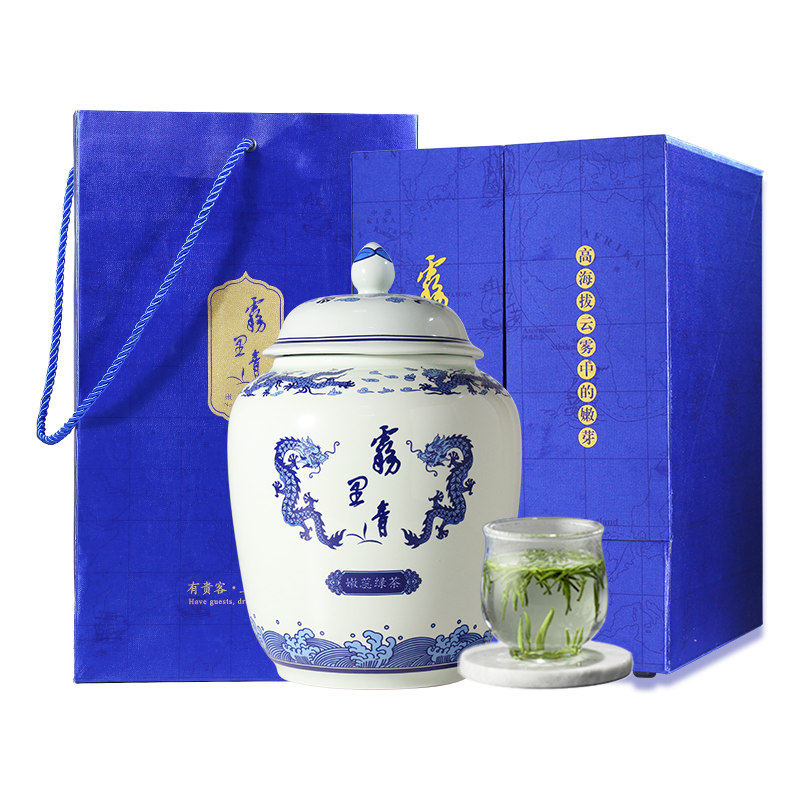 2025年春茶天方茶叶180g礼盒装雾里青绿茶明前特级高山清香型手工头采毛尖芽茶安徽绿茶