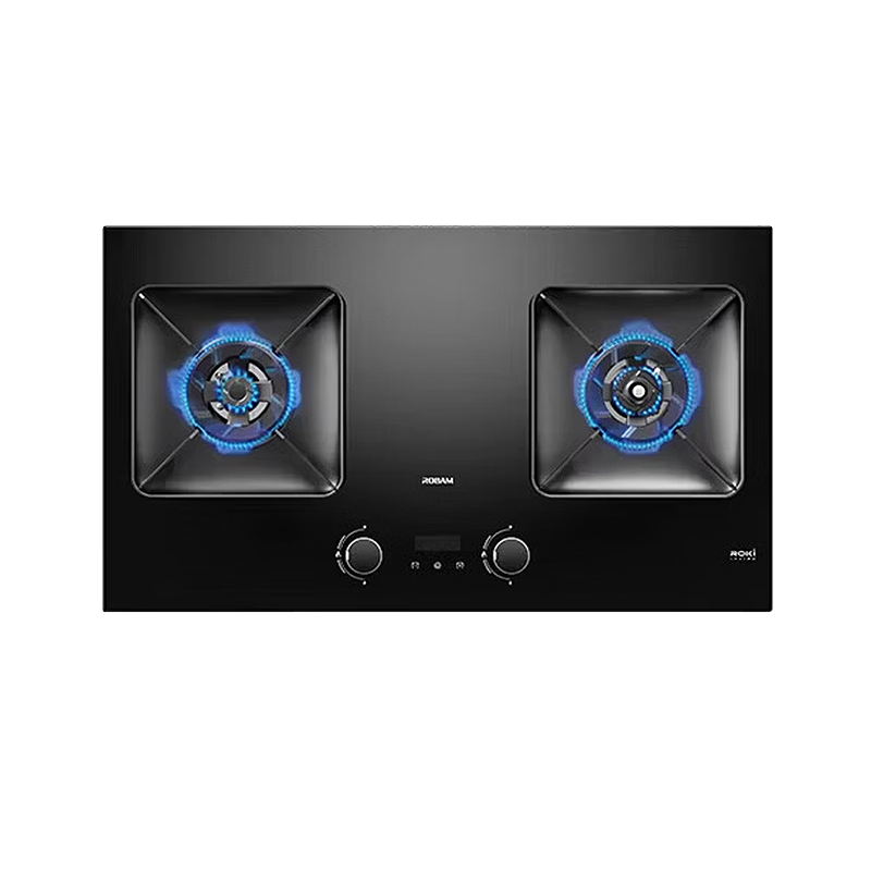老板(Robam)[防干烧+双边定时]51B0AS燃气灶天然气5.2kW煤气灶70%热效率灶具灶台猛火灶 天然气12T