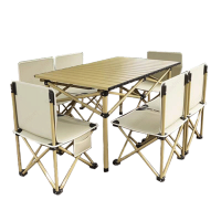 鑫睿辉 户外折叠桌椅 一桌六椅 套