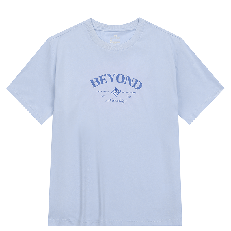 361°短袖男女同款夏季新款宽松休闲上衣圆领透气情侣运动T恤