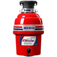 [新品]贝克巴斯E60evo家用厨房食物垃圾处理器水槽厨余粉碎机 定时关机 防卡机反转 无线开关