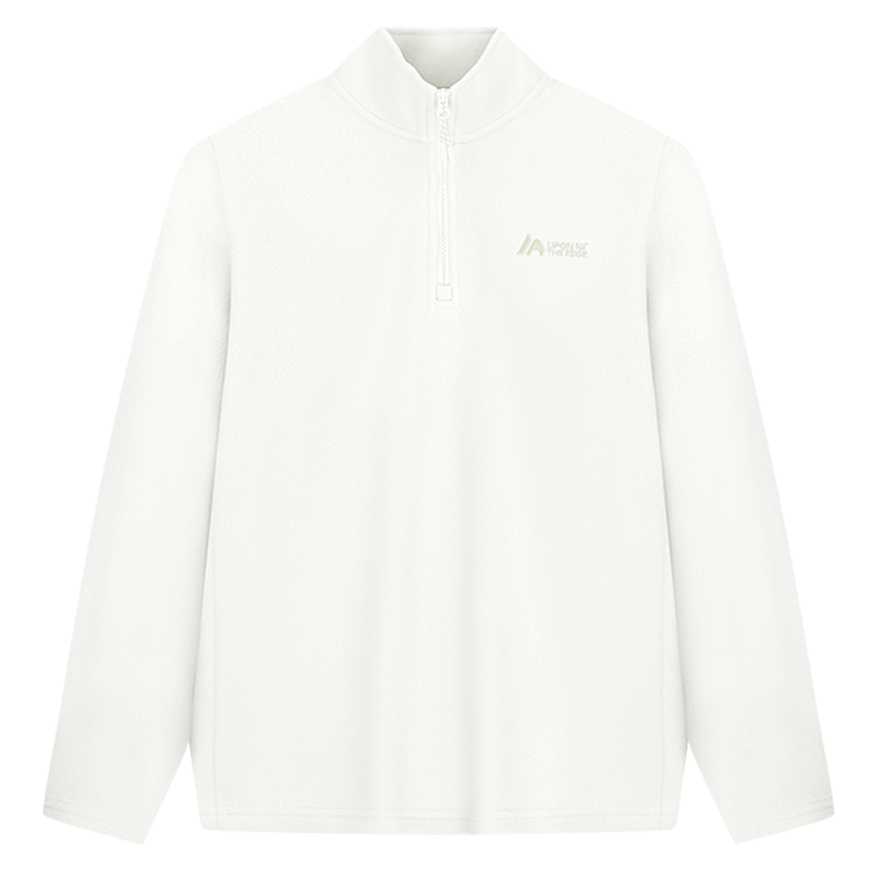 361°运动卫衣女新款女士摇粒绒半开襟卫衣冲锋衣加绒内胆