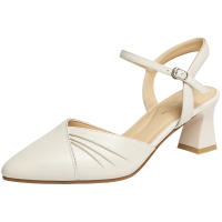 红蜻蜓女士凉鞋新款时尚皮质透气单鞋低跟舒适百搭夏季凉鞋