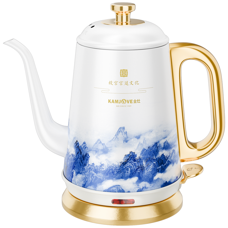 金灶故宫宫廷文化联名烧水壶家用办公室泡茶专用电热水壶开业礼物