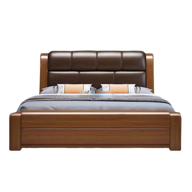 铭思达实木软包床