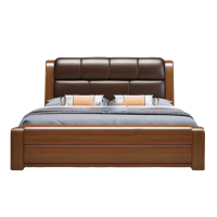 铭思达实木软包床