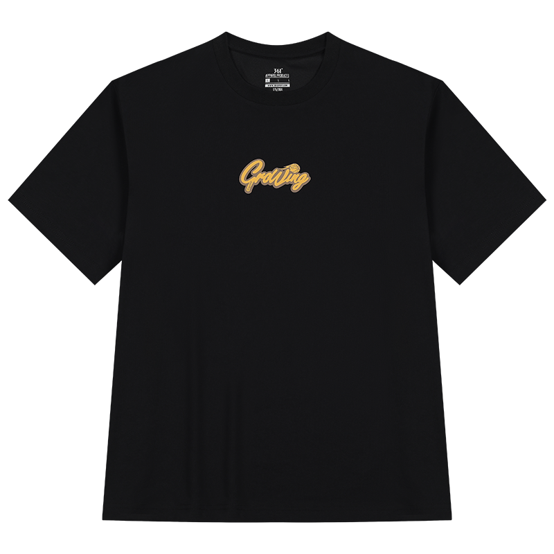 361°运动T恤男女同款夏季透气新款宽松休闲上衣圆领简约短袖