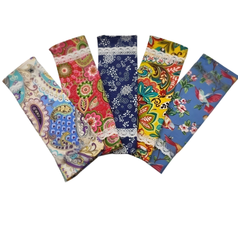 梦佳莉 枕套老粗布圆柱枕套 一个 花色颜色随机 PJ002