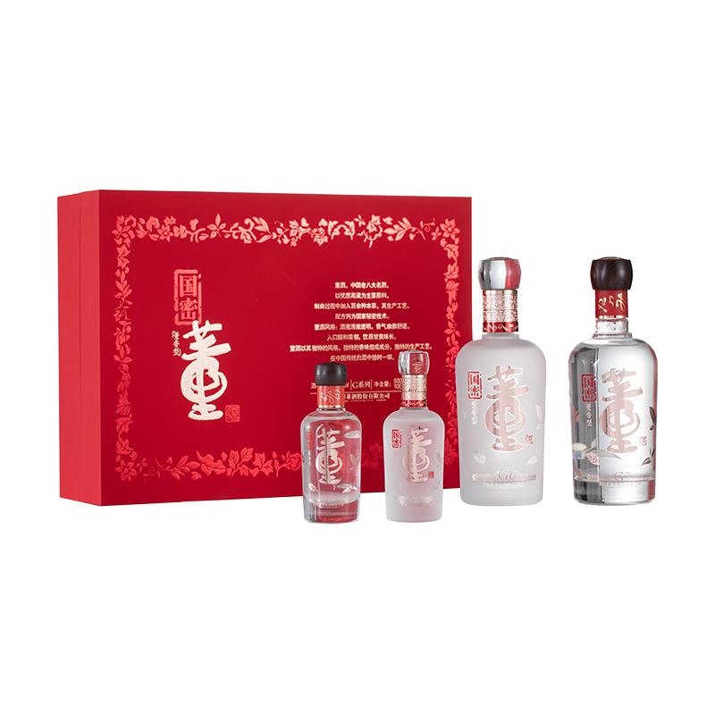 董酒国密G 54度500ml*2|100ml*2礼盒装董香型纯粮固态高度白酒