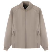 361°运动外套女新款针织加绒外套舒适常规立领开衫上衣