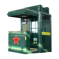 盛辉嘉业 钢结构岗亭户外门卫室不锈钢执勤站台单人岗亭