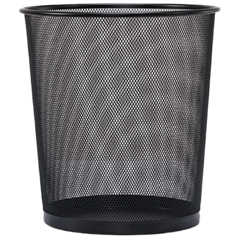 齐心 ZL0010 耐用铁网圆垃圾桶