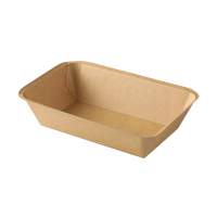 一次性餐盘户外露营餐具野餐饭盒加厚牛皮纸防油烧烤水果托盘