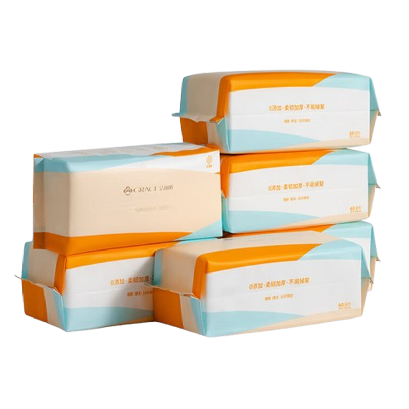 洁丽雅一次性洗脸巾60片*6美容院洗面擦脸巾加厚珍珠纹MRJ693