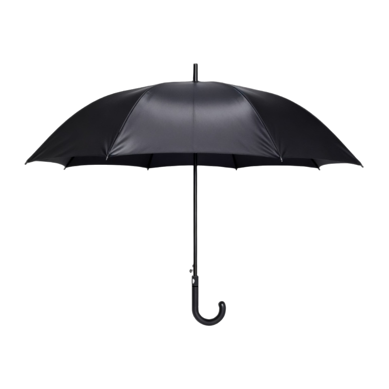 秦泰(Cqint) QTUM-02 双层碰击布长柄伞 黑色(计价单位:把)